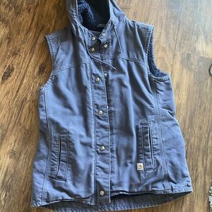 Carharrt Button Up Hooded Vest